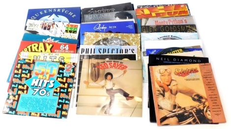 A quantity of LPs and 12 inch singles, artists to include Simple Minds, Choir Boys, Genesis, etc.