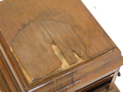 A Columbia mahogany tabletop gramophone (AF), 43cm wide. - 2