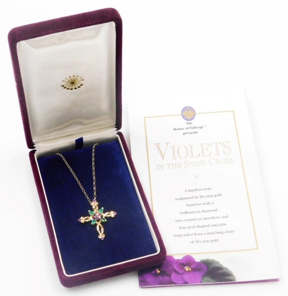 Faberge on sale cross pendant