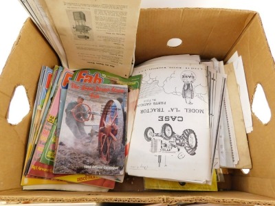 Various transport and other ephemera, including Model Maker Magazine, The Old Allis News, Henham Steam Rally souvenir programmes, Case Tractor catalogues and farm machinery brochures. (a quantity) - 2