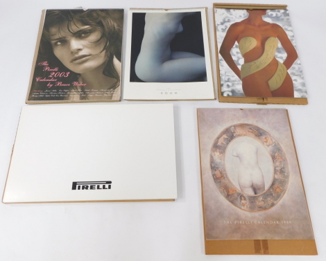 Pirelli calendars, comprising 1989, 1993, 1997, 2003.