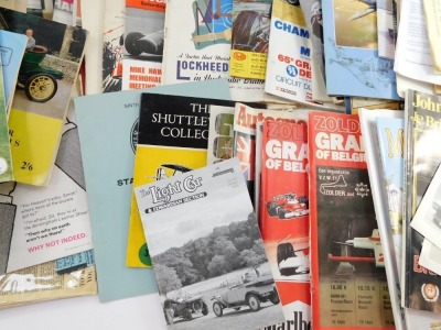 Motoring ephemera, including Silverstone and other race meeting programmes, 1960's and 70's, racing car show brochures, Motor Magazine, The Light Car Newsletter and The Vintage Sports-Car Club Bulletin. (1 box) - 3