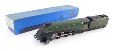 A Hornby OO gauge locomotive and tender Mallard, British Rail green livery, 4-6-2, 60022, boxed.