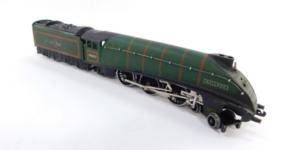 A Hornby OO gauge locomotive and tender Mallard, British Rail green livery, 4-6-2, 60022, boxed. - 2