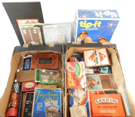 Games and toys, to include Monopoly., Lexicon., Tip It., The Great Game of Britain., and an Illustrated Newspapers wooden jigsaw puzzle Queen Nefertiti. (a quantity)