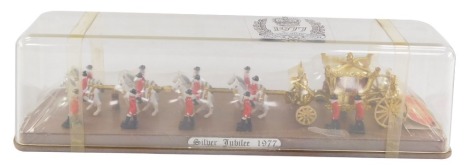 A Queen's Silver Jubilee model of the Royal State Coach, cased.