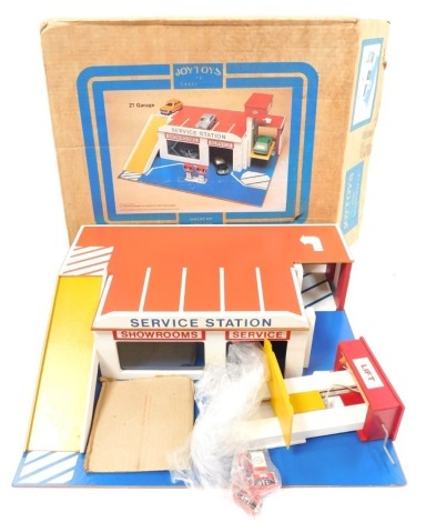 A Joytoys service station garage No 21, boxed.