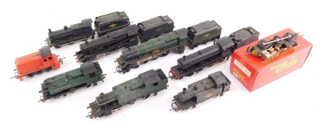 Hornby OO gauge steam locomotives, including Princess Elizabeth, 462., Dock Authority engine, together with a 3F tank loco, black livery, 0-6-0, R52, boxed. (a quantity)