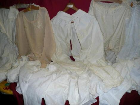 A collection of Victorian nightdresses