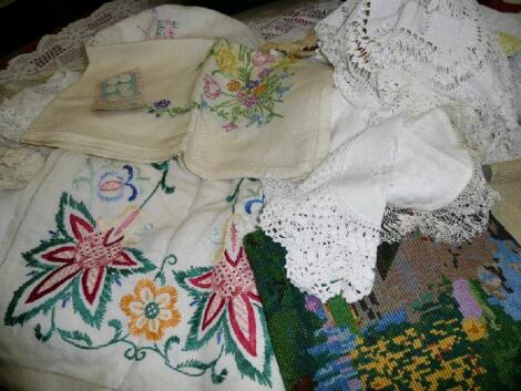 A variety of table linen