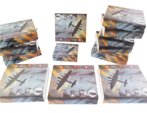 Atlas Editions models of WWII fighter and bomber planes, Allied and Axis Forces, all boxed. (13)