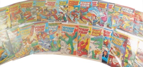 Marvel Comics Captain Britain, Nos 2 and onwards, 1976-1977. (a quantity)