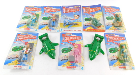 Matchbox Thunderbirds collectables, to include The Hood., Virgil Tracey., Thunderbird 1., and Lady Penelope., in blister packs and loose. (a quantity)