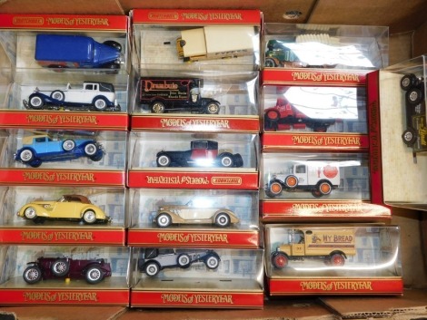 Matchbox Models of Yesteryear, vintage trucks and classic cars, all boxed. (a quantity)