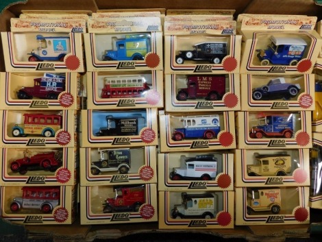 Lledo die cast model vintage trucks, cars and buses, all boxed. (a quantity)