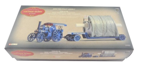 A Corgi die cast vintage Glory of Steam Fowler B6, Road Locomotive (Talisman), Low Loader and Cylinder Low - Pickfords, John Fowler & Company (Leeds) Ltd 180102.