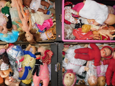 Assorted world and collectors dolls, mid 20thC onwards. (4 boxes)