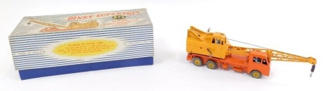 A Dinky die cast model of a 20 ton lorry mounted crane 'Coles', 972, boxed.