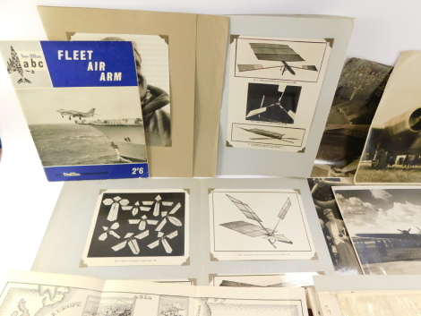 Aeronautical interest; press photographs and ephemera, particularly relating to Australia, including a letter from Flight Lieutenant Arthur Long AFC, the first pilot to cross the Bass Straight, signed photograph of a pilot, sea planes at Darwin, Junkers D