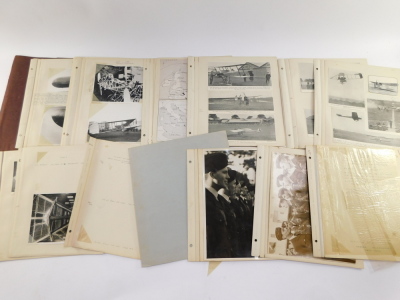 Aeronautical interest; press photographs and ephemera, particularly relating to Australia, including a letter from Flight Lieutenant Arthur Long AFC, the first pilot to cross the Bass Straight, signed photograph of a pilot, sea planes at Darwin, Junkers D - 3