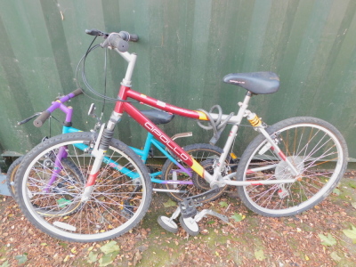 An Apollo bicycle, together with a Marlborough child's bicycle and stabilisers. (2)