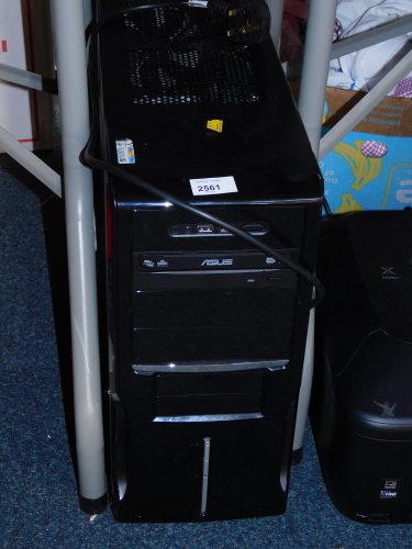 An ASUS tower PC.