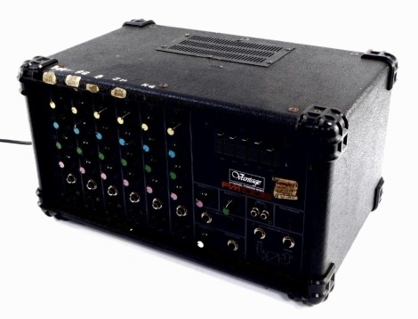 A Vantage PM1006 six channel powered mixer, serial number 91060197.