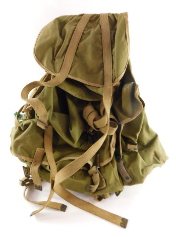 A Cykewear Limited World War II Bergen Army issue rucksack, dated 1944.