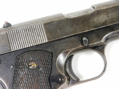 A deactivated Colt .45" semi automatic government model pistol, Ser. No. C185656, barrel length 5". Certificate No. 158119 was issued on the 25/11/2020 and the cost of changing the gun from the old British certification to the new European Union rules w - 3