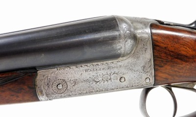 A Wallis Bros. of Lincoln double barrel 12 bore side by side shotgun, serial number 73392. NB. A current valid Shotgun Certificate will be required to view and bid for this lot. The lot is to be sold BY TENDER with final bids to be submitted by 12 noon - 4