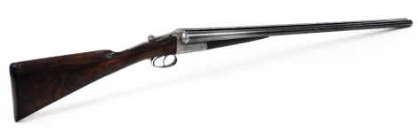 A Leonard and Son's of Birmingham double barrel 12 bore side by side shotgun, serial number 4665. NB. A current valid Registered Firearms Dealer Certificate will be required to view and bid for this lot. The lot is to be sold BY TENDER with final bids t