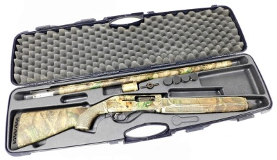 A EuroLion H368 Fabarm single barrel self loading shotgun, serial number 7006097, with camouflaged finish and original case. NB. A current valid Shotgun Certificate will be required to view and bid for this lot. The lot is to be sold BY TENDER with fina