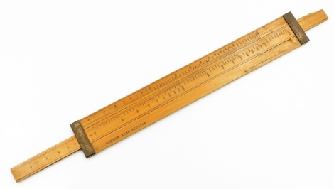 An Aston & Mander & Co of London harrow mark reducer, stamped Aston & Mender & Co Ltd, London, 46cm long.