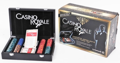 A Casino Royale James Bond 007 luxury poker set, boxed.