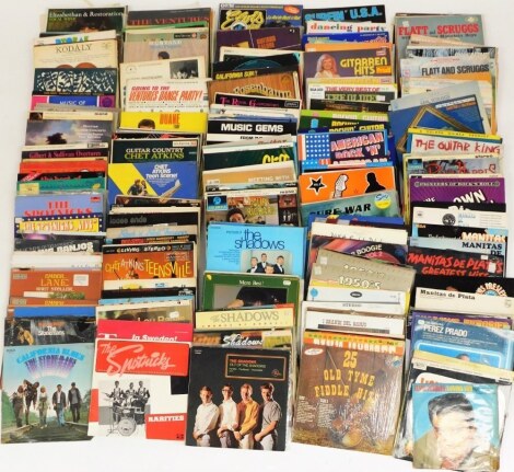 A group of LP records, to include some classical, Spot Nicks, The Stoneman, Shadows, Cliff Richard, Country Hits, Rockin and Rollin, etc. (5 boxes)