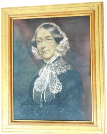 G Godfrey Lewis. Mary Gibson, wife of James Benson (1785-1834), pastel, signed, 58cm x 44cm, framed and glazed.