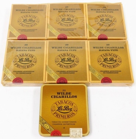 A group of La Paz Wilde cigars, comprising two cased sets of sixty, unopened with plastic wrap and a tin of twenty with broken seal. (140 cigars)