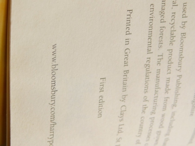 Rowling, (J K) Harry Potter and The Order of The Phoenix, first edition hardback, published by Bloomsbury, ISBN number 0747551006, and Harry Potter and The Deathly Hallows, hardback first edition, published by Bloomsbury ISBN number 9780747591054. (2) - 3