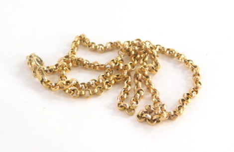 A 9ct gold curb link chain, 4.4g