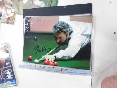 A quantity of signed cricket programmes, photographs, to include Devon Malcolm, Ronnie Irani, etc. - 2