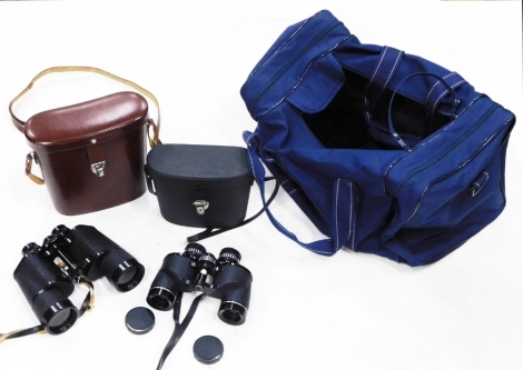 A pair of Zeiss Binoctem 7x50 binoculars, in a fitted case and a pair of Grampian Rover 8x30 binoculars, in a fitted case.