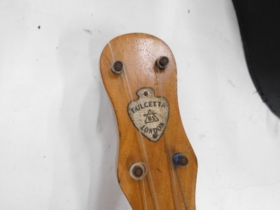 A Dulcetta ukelele banjo, 56cm long, in fitted case. - 2