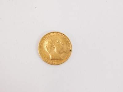 An Edward VII half gold sovereign 1908, 4.0g. - 2