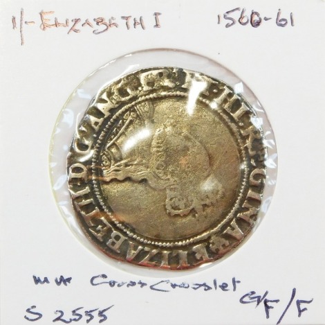 An Elizabeth I hammered silver shilling 1560.