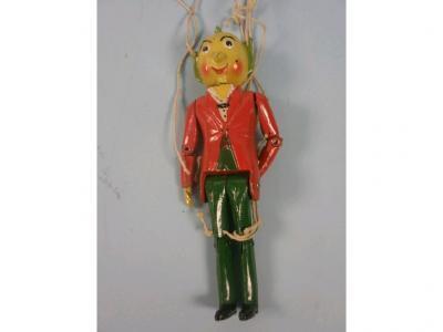 A tin plate "Mr Turnip" childrens puppet (boxed)