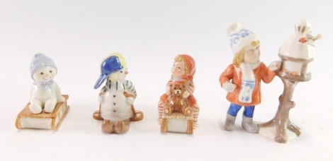 Four Royal Copenhagen Christmas figures, comprising model No 171 for 2005., and model Nos 771., 764 and 261.