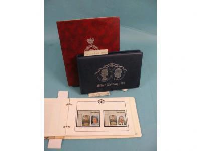 A collection of proof postage stamps - contents of three albums - Queen