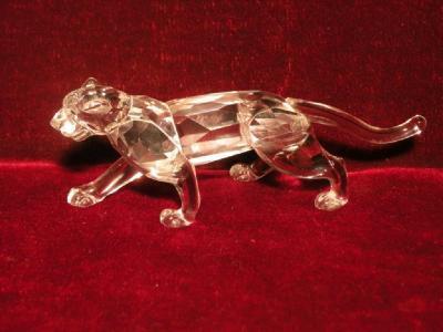 A Swarovski Silver Crystal panther