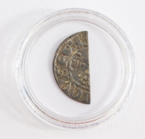 A King John hammered silver half penny, c1199-1216.