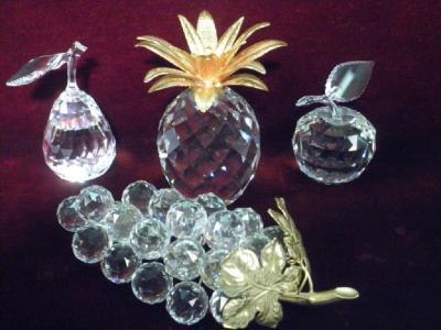 A Swarovski Silver Crystal pineapple